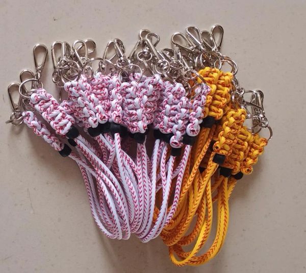

titanium sport accessories rope single keychain round chain baseball owal keychain rope lanyard necklacezz