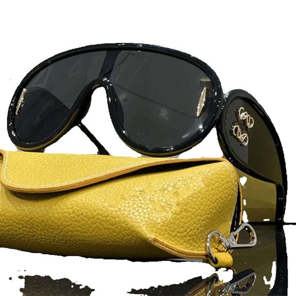 

designer sunglasses wave mask sunglasses 40108 large frame women mens polarized glasses acetate fiber hip hop classics sunglasses, White;black