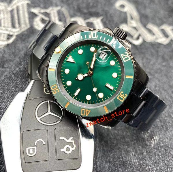 

mens watch designer automatic watch mens 41mm ceramic ring sapphire 2813 movement dial rotatable watch stainless steel band movement watches, Slivery;golden