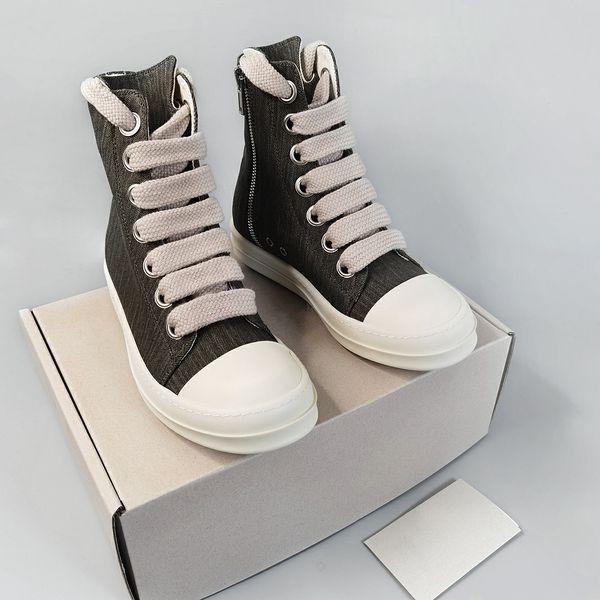 

fw23 ow runner sneakers jumbo mage lace canvas rcik boots, Black