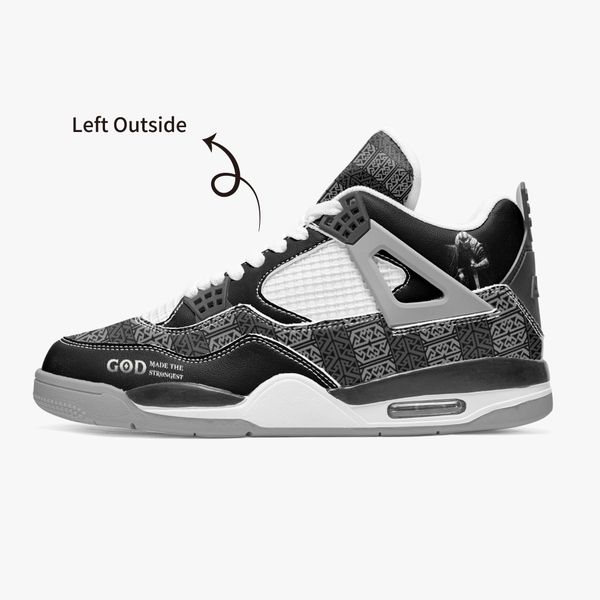 

diy custom basketball shoes mens and womens classic domineering black gray custom cool trainers outdoor sports 36-46