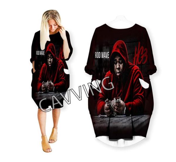 

party dresses cavving 3d print rapper rod wave fashion funny shirts suit harajuku women us sizes women039s skirt longsleev7178497, White;black