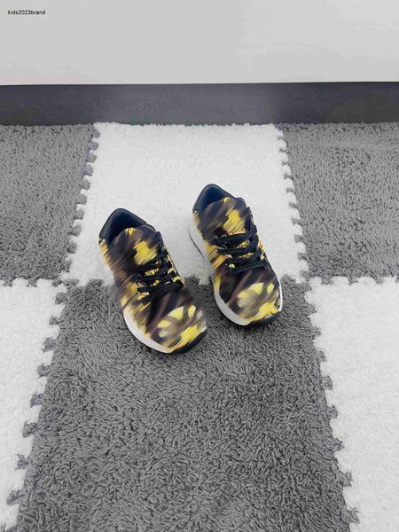 

designer kids casual shoe child sneakers size 26-35 gold patterned printing children's shoes box protection shipment june20, Black;red