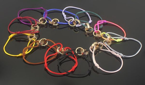 

crazy promotion double ring charity lovers red rope in the year of life of life red rope bracelet multicolored rope selection for 8542852, Black