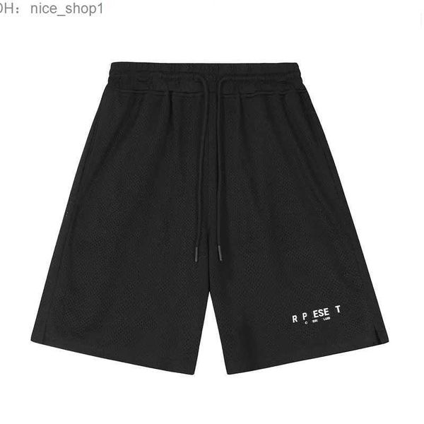 

representdesigner 2023 reprreesent letter printed mesh shorts women men drawstring fashion loose hip hop summer beach holiday 8 5akf, White;black