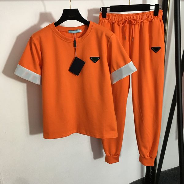 

casual sport tracksuits men women shirts pants elastic waist pants tracksuits couple cotton two pieces tracksuits, Black