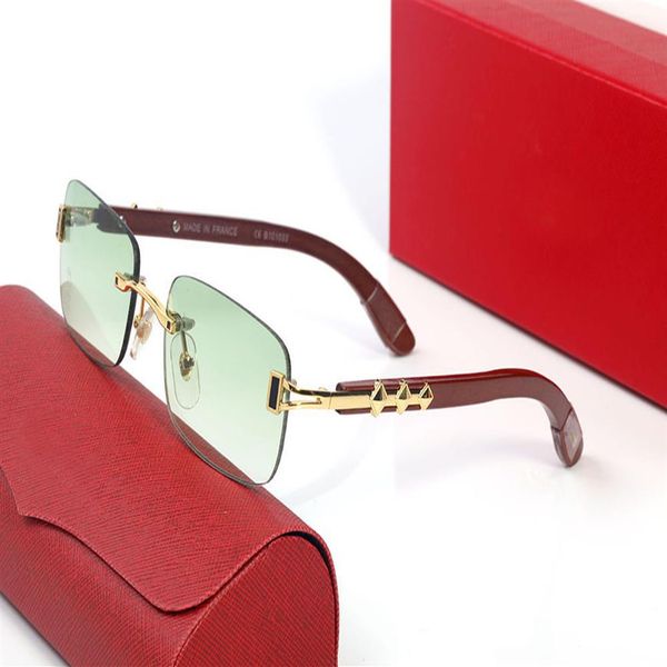 

men and women sunglasses metal wooden frameless sunglass full-frame square glasses master design style suitable for a204k, White;black