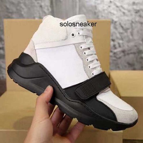 

classic burberriness new low sneaker plaid pattern designer shoes platform burberies suede leather sports skateboarding shoes man women snea