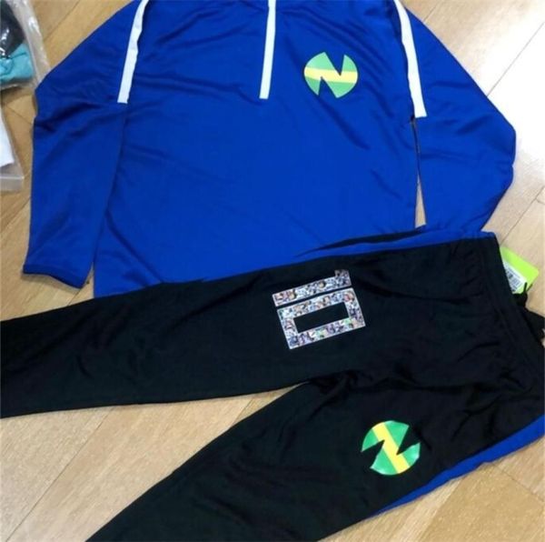 

men kids sur de foot captain tsubasa soccer tracksuits jersey kit france spain sizes trousers oliver atom training suit lj2011176905842, Gray