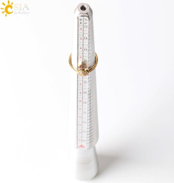 

csja aluminum ring sizer mandrel gauge finger jewelry making tool jewelers measure stick us hk jp eu 4 measurement sc7414857