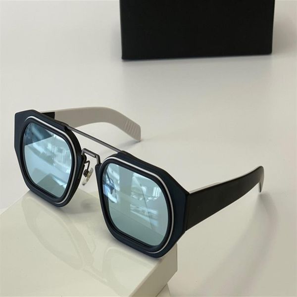 

new popular fashion 01 sunglasses plate with metal octagon frame trend fashion style bee series spr01ws come with case2511, White;black