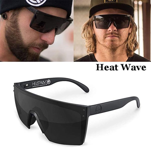 

2021 fashion luxury heat wave sunglasses for men women vintage sport driving brand design square sun glasses uv400 oculos de sol227z, White;black