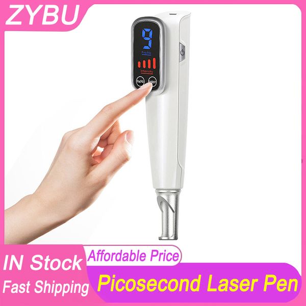 

portable picosecond laser tattoo removal machine professional pico laser pen tattoo remover device freckle cleaner mole dark spot pigment re, Black