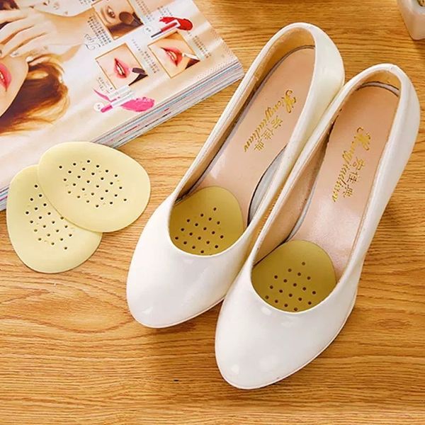 

shoe parts accessories silicone gel forefoot insole arch support pads non slip inserts comfortable antiwear feet pad palm futprint palminha, White;pink