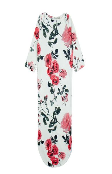 

newborn baby sleeping bag flower green leaf printing baby child sleeping bag lnfant baby gown layette soft sleeper 486133020