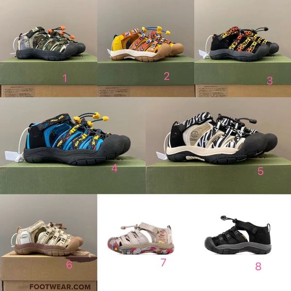 

designer shoes newport h2 children's sandals summer outdoor protections sandals kid's mountaineering and tracing shoes, Black;red