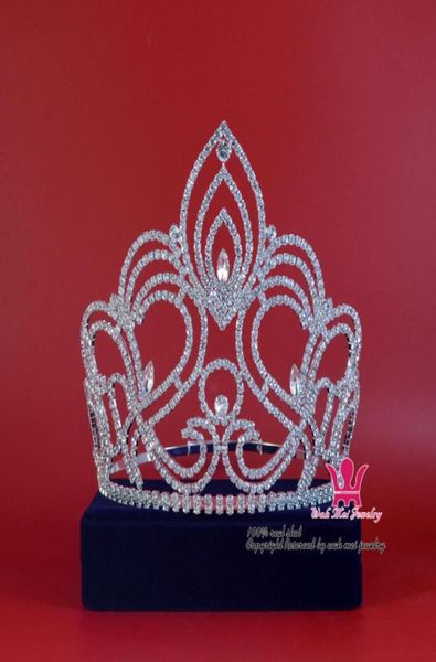 

pageant tiara crown miss beauty winner queen crown bridal wedding jewelry princess tiara party prom night clup show crystal headba5751408, White;golden