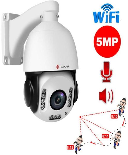 

cameras imporx 5mp wifi auto tracking ip camera 20x optical zoom human high speed dome 2592 x1944 ptz network8397665