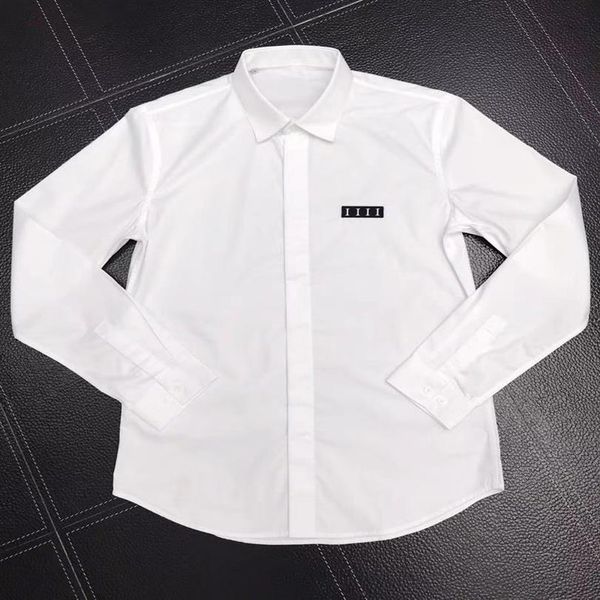 

mens designer shirts brand clothing men long sleeve dress shirt hip hop style cotton 2021new arrival 137282s, White;black