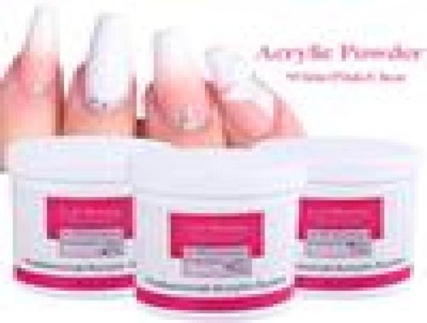 

120g acrylic powder clear pink white carving crystal polymer 3d nail art crystal powders poly gel tips builder for nails extension5363898, Silver;gold