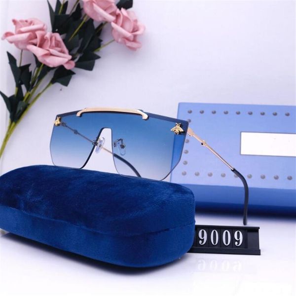 

985 designer sunglasses fashion summer beach glasses full frame letter rectangle design for man woman 8 optional 71q, White;black