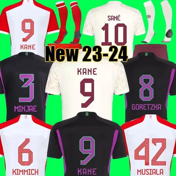 

23 24 musiala de ligt soccer jerseys player version mane sane hernandez bayern munich gnabry goretzka muller davies kimmich football shirt m, Black;yellow