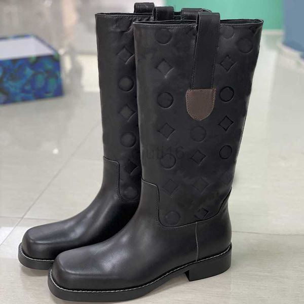 

boots genuine leather women high booties downtown flat half boot martin boots winter shoes brands luxury designer boots x0817, Black