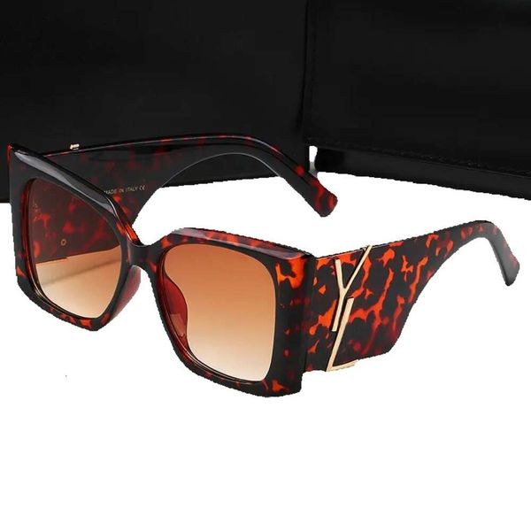 

2023 sunglasses designer sunglasses for women glasses uv protection fashion sunglass letter casual eyeglasses with box very good, White;black