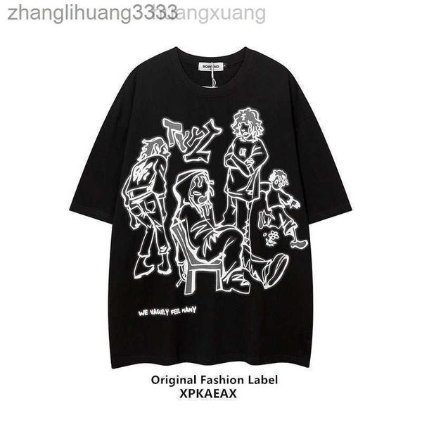 

stussys fashion t-shirt fashion brand american high street vintage couple costume casual loose short sleeve t-shirt for men and women, White;black
