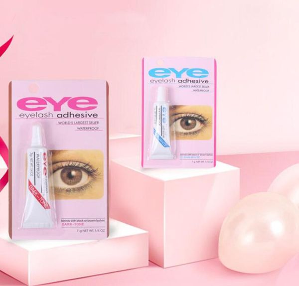 

drop ship with packing practical eye eyelash glue clearwhite darkblack waterproof false eyelashes adhesive makeup4145275