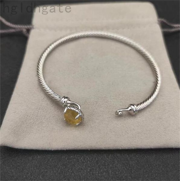 

trendy cable bracelets designer for women crystal bangle unique plated silver pulsera twisted helix outdoor delicate designer bracelet fashi, Black