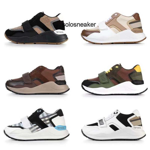 

front quality burberies women burbreries leather burberriness ankl shoes designers vintage suede men gingham sneaker check fastening sneaker