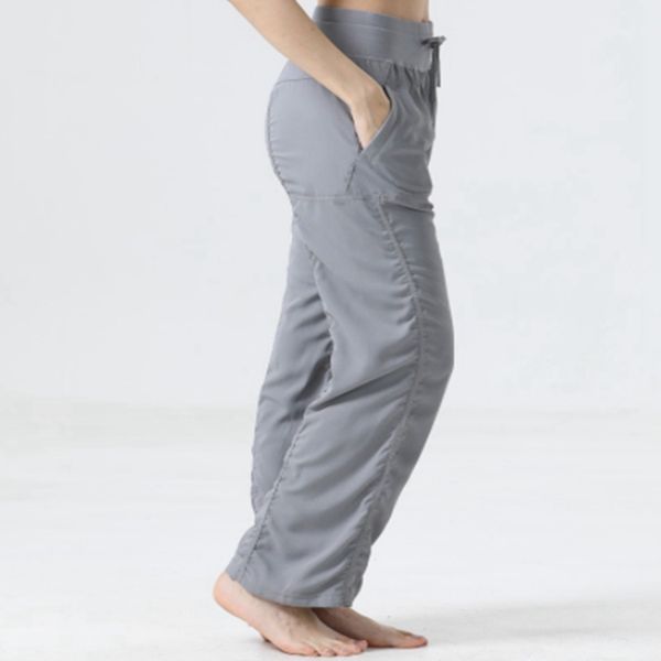 

lu-77 gym loose full length pants wide leg pants workout running exercise trousers 4 way stretch capris 2023top