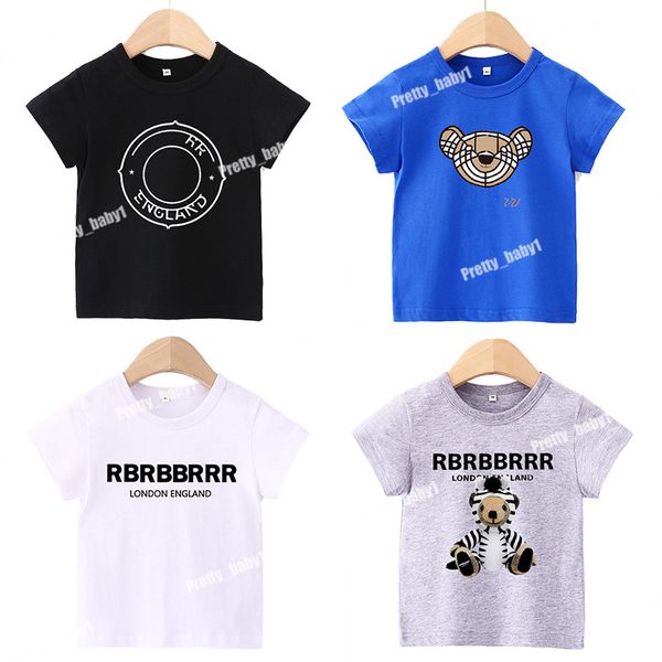 

kids t-shirt cotton summer girl clothes toddler tees short sleeve cartoon baby t shirts children clothing, Blue