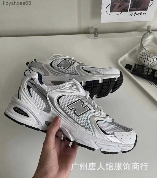 

direct nb530 series silver couple casual dad shoes sports shoes running shoes, Black