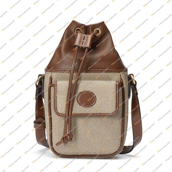 

ladies fashion casual designe luxury bucket bag crossbody messenger bag shoulder bags tote handbag mirror quality 746303 pouch purse