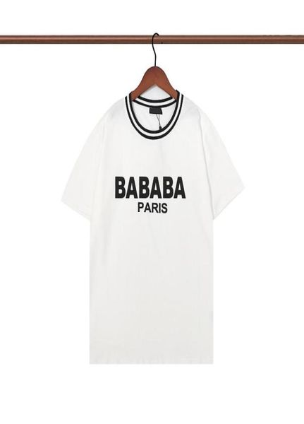 

designer mens t shirts letter printing balman tshirt fashion simple men tshirt personality trend short sleeved paris mans women hi1520263, White;black