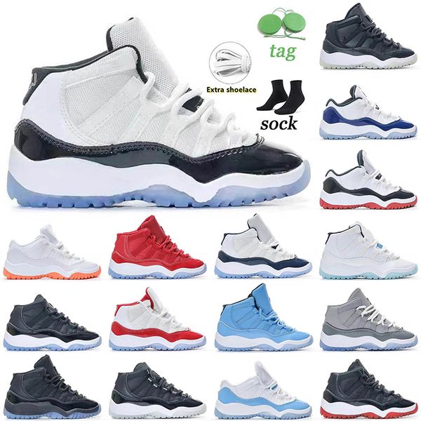 

baby infant kids big kid 11 basketball shoes boys low jumpman 11s youth unc win like concord cool grey cherry bred space jam toddler infants
