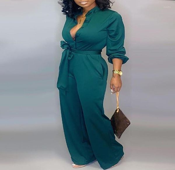 

solid buttoned pocket cargo jumpsuit long sleeve stand collar casual rompers women jumpsuits workwear11906091, Black;white