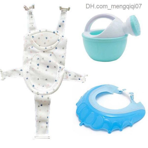 

bathing tubs seats 3 pieces/set newborn adjustable bathtub pillow seat cushion cross shaped non slip bath net cushion children's bathtu