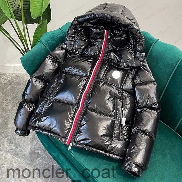 

mens puffer jackets downs coats with nfc designer womens padded hooded outerwear parkas embroiled badge down windbreaker thick clothing casu, Black