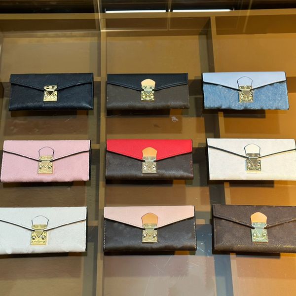 

fashion luxurys designers bags cosmetic bag chains handbags clutch tote shoulder women leather wallets with flower