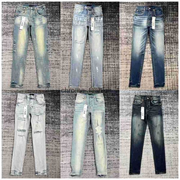 

designer jeans mens purple pants pantalones ripped straight regular denim tears washed old long hole designer jeans g9tw, Blue