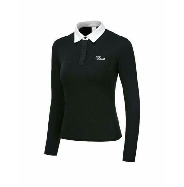 

ladies golf clothing wear lidies long sleeve polyester spring outdoor sports sweat shirt 2206274593388, Black;blue