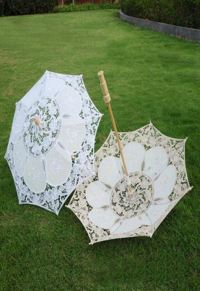 

other accessories vintage lace umbrella parasol sun for wedding decoration pography white beige sunshade3766904