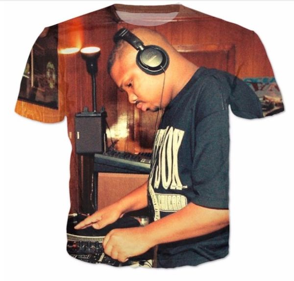 

summer style fashion menswomens dj screw funny 3d print casual tshirt abcq001789798132, White;black