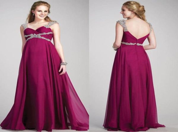 

graceful maternity evening dresses beads straps floor length crystal ruffles long prom dress formal bridesmaid dresses for pregnan4683580, Black;red