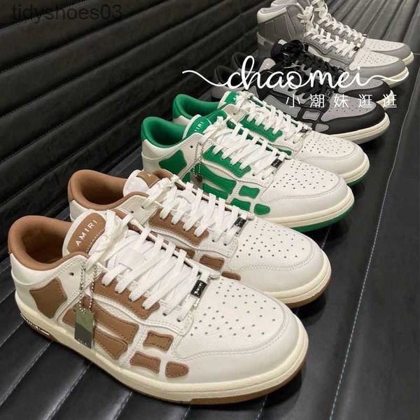 

2023 early autumn new bone shoes bone pattern low sports casual board shoes imiri trend, Black