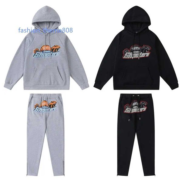 

trapstars hoodies towel embroidery mens hoodie designers clothing europe and american style sweatshirt designer hoodie trapstar tracksuits k, Gray