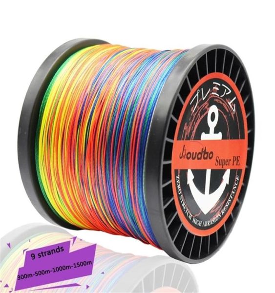 

jioudao series 300m 500m 1000m 1500m multicolor braided fishing line 9 strand 20200lb multifilament pe line for carp fishing 20111260880